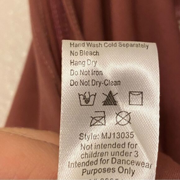 Weissman dance costume mauve Matte Jersey Cowl Crop Top MJ13035 Adult SA - Picture 6 of 9